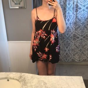Roxy Summer Beach Mini Dress Floral Print